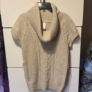 ⚡️4/$10⚡️Cozy Beige Cable Knit Cowl Neck Sweater